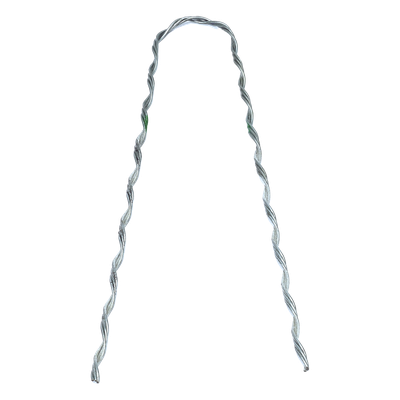 GDE-2502 - Remate Preformado Retenida / Acero Galvanizado / Cable Figura 8 con Mensajero 3.1 mm / Tensión 1746 kg / Longitud 304.8 mm (12') / Pierna Dispareja