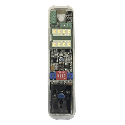 NATSENSOR - Sensor de Doble Tecnología / Cobertura Cortina 1-12 m (3.3-39.4 ft) / PIR & Microondas 24 GHz / Anti-enmascaramiento / Interior y Exterior / Inmunidad Mascotas 10 kg