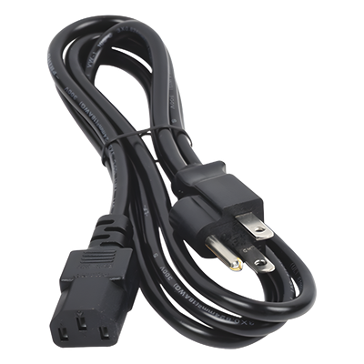 HIK-ACCORD - Cable de Alimentación Eléctrica / 110-240 VCA / 1.5 m (4.92 ft) / IEC 320C13 / NEMA 5-15P / Trifásico con Tierra