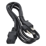 HIK-ACCORD - Cable de Alimentación Eléctrica / 110-240 VCA / 1.5 m (4.92 ft) / IEC 320C13 / NEMA 5-15P / Trifásico con Tierra