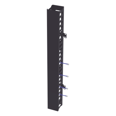 LPCV-24S-DR - Organizador Vertical de Cables / 24U / Para Rack Abierto / Compatible con EIQR3224 y EIRL5524DR / Incluye Brackets de Montaje