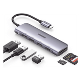 20956A - Ugreen 20956A hub de interfaz USB Tipo C 5000 Mbit/s Plata