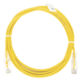 LP-UT6-300-YE-28 - Cable de Parcheo Slim UTP Cat6 / 3 m (9.84 ft) / 28 AWG / Amarillo / 1 Gbps+