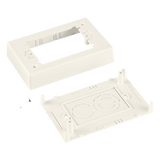 JBP1EWH - Caja de Pared Superficial Sencilla, de Dos Piezas, Uso Universal con Placas de Pared, Color Blanco