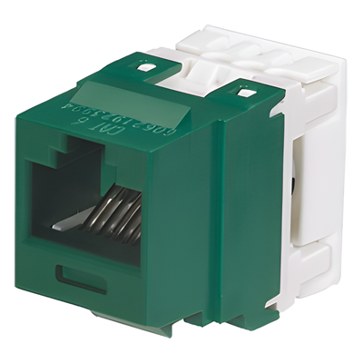 NK688MGR - Conector Jack / Cat 6 / Keystone / 110 Impacto / 8P8C / Verde