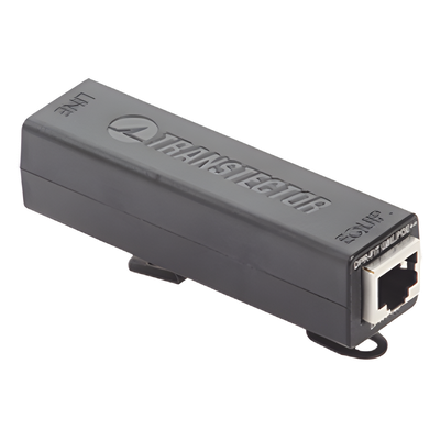 DPR-F140 - Protector PoE++ Interior / Tecnología Híbrida SASD-GDT / 100W / RJ45 Blindado / Respuesta <5ns / -40 a 75°C / Montaje Rack DIN