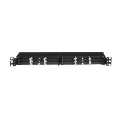 FLEX1UPN04 - Panel de Distribución de Fibra Óptica / 1 UR / 19" / 144 Fibras / 18 Cassettes HD Flex / 4 Espacios / 1.72" (43.7 mm) Alto
