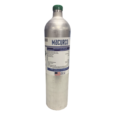 70290005501 - Mezcla cuádruple de gases / 58 L / CO 100 ppm, H2S 25 ppm, CH4 50% LEL, O2 18% Vol. / IP67 / 60 días batería