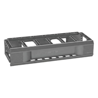 DCHS2 - Organizador de Cables Horizontal / Sencillo Frontal / Rack 19in / 2 UR / Montaje sin Herramientas