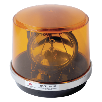 442-112-02 - Luz giratoria / Domo policarbonato / 12 VCC / 55W / 80,000 cd / 175 RPM / 8.4" x 7.3"
