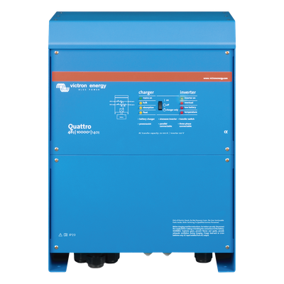 QT48/10000SP - Inversor Cargador de Onda Pura / Entrada 48 Vcc / Salida 8000 W 120 Vca 60 Hz / Conmutación Automática Dual / Potencia Pico 20000 W / Paralelo hasta 96 kW