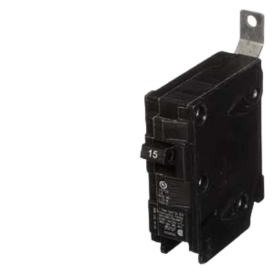 B115 - Interruptor Automático / 1 Polo / 15 A / 120 V AC / Capacidad de Interrupción 10 kA / Protección Termomagnética / Diseño Atornillable