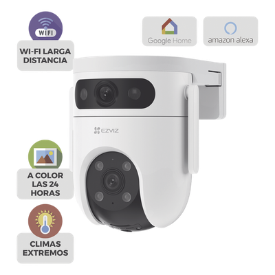 CS-H9C/6MP - Cámara PT IP / Doble Lente 6 Megapixel / Visión Nocturna a Color 30 m (98.4 ft) / Cobertura 360° / Audio Bidireccional / IP65