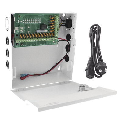 PLK12DC20ABK - Fuente de Poder Profesional / 12 Vcc @ 20 A / 18 Canales / Entrada Universal 96-264 Vca / Protección de Batería 10.5 V