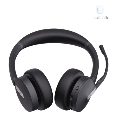 BH70-DUAL-UC-USB-C/A - Diadema Bluetooth / Cancelación de Ruido con 3 Micrófonos / Bluetooth 5.3 / Alcance 50 m (164 ft) / Batería 35 Horas / Audio Estéreo UC