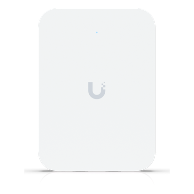 U7-IW - Punto de Acceso Wi-Fi 7 / In-Wall / 4x4 MU-MIMO / Cobertura 115 m² (1250 ft²) / 200 Usuarios / Switch PoE 2.5 GbE Integrado