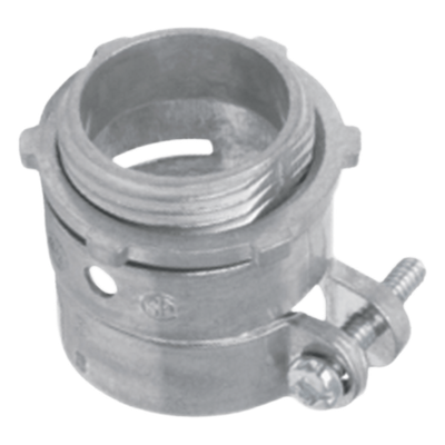 ANC-FXR100 - Conector Recto para Tubo Flexible / 1" (25 mm) / Diámetro 39 mm / Largo 40 mm / Acabado Bruñido Brillante / NEMA FB-1 / UL 514B