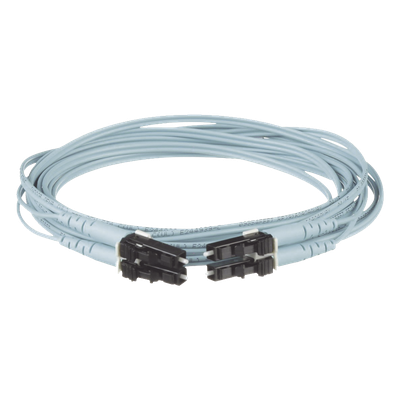 FX2ERLNLNSNM007 - Jumper de Fibra Óptica / Multimodo OM3 50/125 / LC-LC Duplex / OFNR Riser / 7 m (22.97 ft) / Aqua