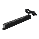 TH-TCM-6C - Tomacorriente multiple horizontal para rack de 19in, 6 contactos (THE0040092001001)