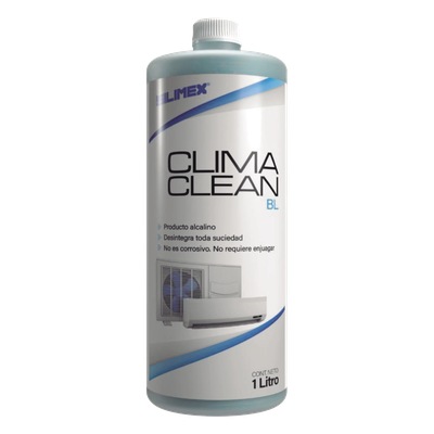 CLIMA-CLEAN-BL - Limpiador Ácido para Serpentines / Fórmula Líquida / 1 Litro / No Inflamable / Soluble en Agua
