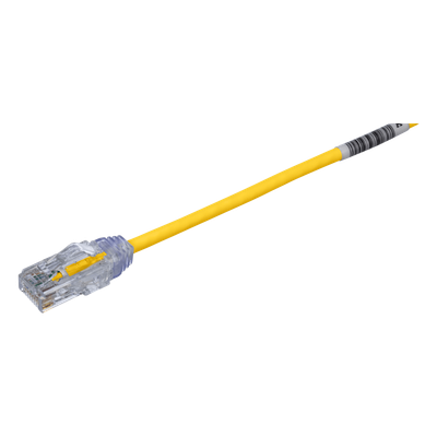 UTP28SP0.2MYL - Cable de Parcheo UTP / Cat6 / 28AWG Diámetro Reducido / 20 cm (0.66 ft) / CM/LSZH / PoE IEEE 802.3bt