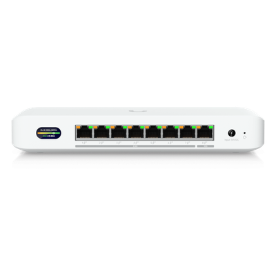 UDB-SWITCH - Switch PoE+ / 8 Puertos Multi-Gig / 1 x 10 GbE y 7 x 2.5 GbE / Wi-Fi 7 / 6 GHz / 30 W por Puerto / Compacto