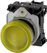 Siemens 3SU1102-6AA30-1AA0 indicador de luz para alarma Amarillo