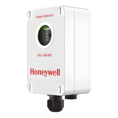 FSL100-IR3-W - Detector de flama IR3 / triple espectro infrarrojo / alcance 35 m / ATEX Zona 2-22 / IP65 / -40°C a +70°C / blanco