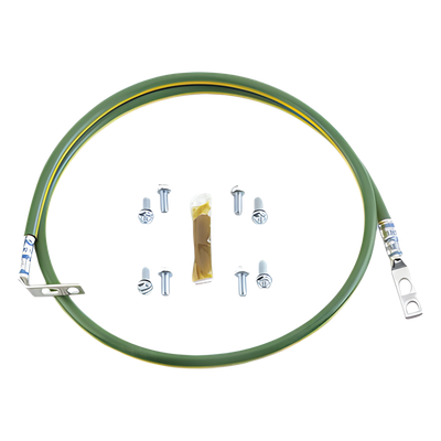 RGEJ1024PFY - Jumper de Aterrizaje / 10 AWG (6mm²) / Terminal 90° / 0.61m (2ft) / Cobre-Aluminio