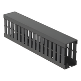 FC1X2LG2 - Canaleta Ranurada de PVC con Tapa / Tipo F / 32 mm x 53.8 mm / 2 m (6.56 ft) / Gris