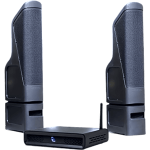 D2T/2TT10 - Kit Sonido Exterior / Amplificador 2 Canales / Line Array 200W / HDMI eARC / Bluetooth 5.3 / IP56 / Cobertura 9.1 m (30 ft)