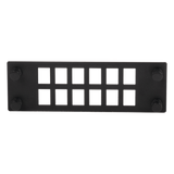 FPONEAP12 - Placa para Adaptadores de Fibra Óptica / 12 Posiciones / Compatible con Gabinetes FPONE3 y FPONE4 / 4.53' x 41.6' x 5.12'