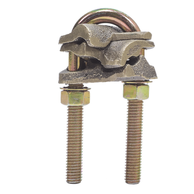 LP-CX-2/0 - Conector Mecánico de Bronce / Unión Cruzada X / Calibre 4-2/0 AWG / Sin Soldadura / 1.18 x 2.36 x 1.77 x 1.38 pulgadas