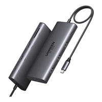 Docking Station USB-C Hub 10 en 1 UGREEN Revodok Pro 210 / Dual HDMI 4K 60Hz y 8K 30Hz / 3 Puertos USB-A + USB-C 3.0 / Carga PD 100W / Ethernet Gigabi