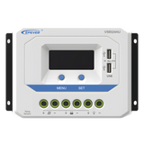 VS-6024-AU - Controlador Solar PWM / 60A / 12/24V Auto / Doble USB / Pantalla LCD / VOC 50V / Tierra Positivo Común / Entrada 9V-32V