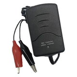 PSC-12500ACX - Cargador de Baterías SLA/VRLA / 12V / 2 a 5Ah / Doble Velocidad Automática / Entrada Universal 100-240VCA / Pinzas de Cocodrilo
