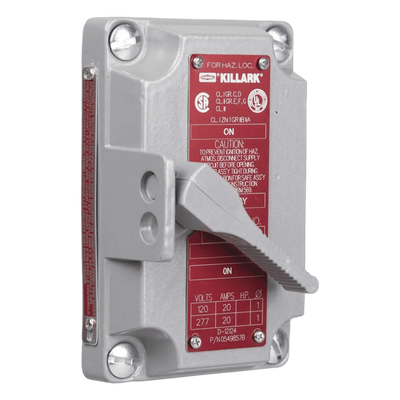 HUB-XS2C - Tapa para Interruptor / 2 Polos / 20 A / 120/277 V CA / Aluminio / NEMA 3,7,9