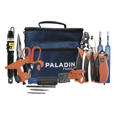 FTK-P - Kit de Herramientas para Fibra Óptica / Localizador Visual de Fallos / Desforradora 3 Posiciones / Tijeras Kevlar / Limpieza LC/SC/ST/FC