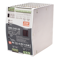 DRS24048 - Fuente de Poder Industrial / 240W / Salida 48Vcc / 5A / Cargador de Baterías / Riel DIN / Entrada Universal 90-305Vca