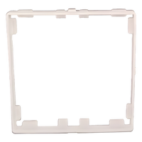 AS316 - Embellecedor para marco americano / Grado IP20 / Plástico de alta resistencia / Color blanco / Diseño modular