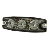 SPL3A - Luz Auxiliar de Advertencia / 3 LED / Ámbar / SAE Clase 1 / Multivoltaje 12~24 VCC / Perfil 6.6 mm (0.26") / Memoria No Volátil