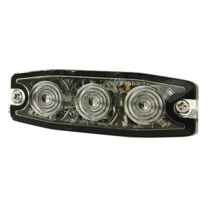 SPL3A - Luz Auxiliar de Advertencia / 3 LED / Ámbar / SAE Clase 1 / Multivoltaje 12~24 VCC / Perfil 6.6 mm (0.26") / Memoria No Volátil