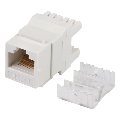 LP-KJ-549-WH - Módulo Jack Keystone / Cat5e / Terminación 180° / Sin Blindaje / 1 Puerto / Blanco