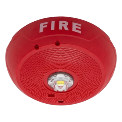SCR-LED - Lámpara Estroboscópica LED / Montaje en Techo / Candela Seleccionable 15-177 cd / Sin Bocina / Sincronización System Sensor Sync / Compatible SpectrAlert