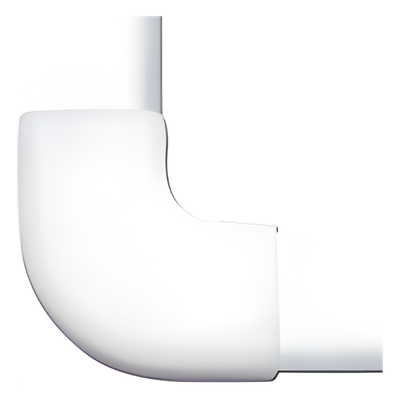 TMK-0812-L - Sección en "L" de PVC auto extinguible,  para canaleta TMK0812 (3 piezas) (5030-02001)