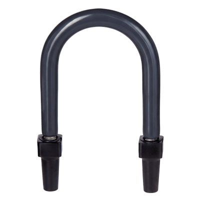 AU-34-PC - Abrazadera U de Pata Larga / Recubrimiento PVC 40 mils / Acero Galvanizado / Tubo 1/2" (12.7 mm) / IK09 / UL 203 / NEMA RN-1