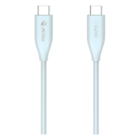AK-PAC24S-B-1.5M - Cable de Carga USB-C / 240W / Transferencia 480 Mbps / Tecnología GaN / Silicona No Tóxica / 1.5 m (4.9 ft)