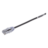 UTP28SP8INBL - Cable de Parcheo Cat6 / UTP 28AWG / 20.2 cm (0.66 ft) / Diámetro 3.8 mm / PoE hasta 48 cables en mazo / Negro