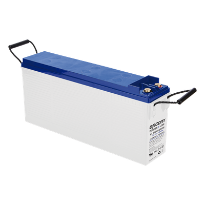 PL100D12SIDE - Batería de Ciclo Profundo AGM-VRLA / 12V 100Ah (10h) / Placas Gruesas Alta Densidad / Carcasa Ignífuga UL94-V0 / Terminal M8 / Baja Autodescarga / 1620A Cortocircuito