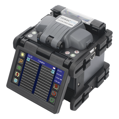 LP-FS-PRO-RIBB - Fusionadora de Fibra Óptica / Ribbon 12 Hilos / Alineación por Núcleo / 6 Motores / Empalme 5 s / Pantalla Táctil 5" / IP54